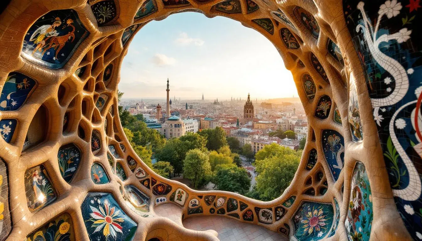 Park Guell - filming location in Spain