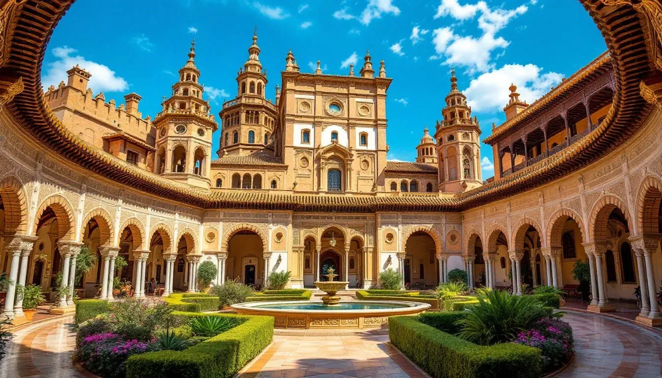 Filming location in Spain