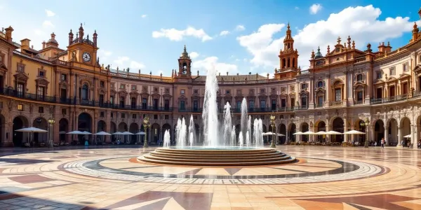 Filming in Seville