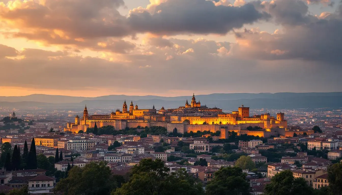 Toledo Skyline - filming location in Spain